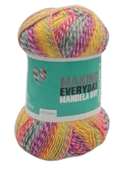 67 Blankets Aran self-striping acrylic yarn in Funfetti 801