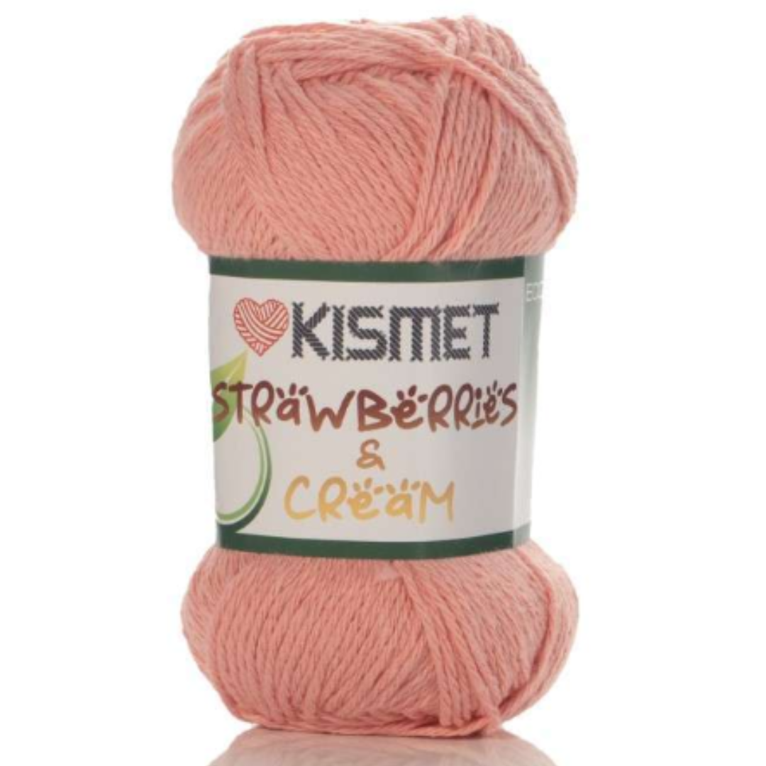 Kismet Strawberries & Cream Cotton DK Yarn 100g