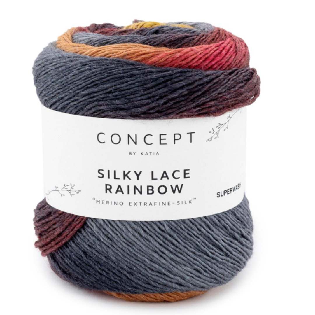 Katia Concept Silky Lace Rainbow 50g