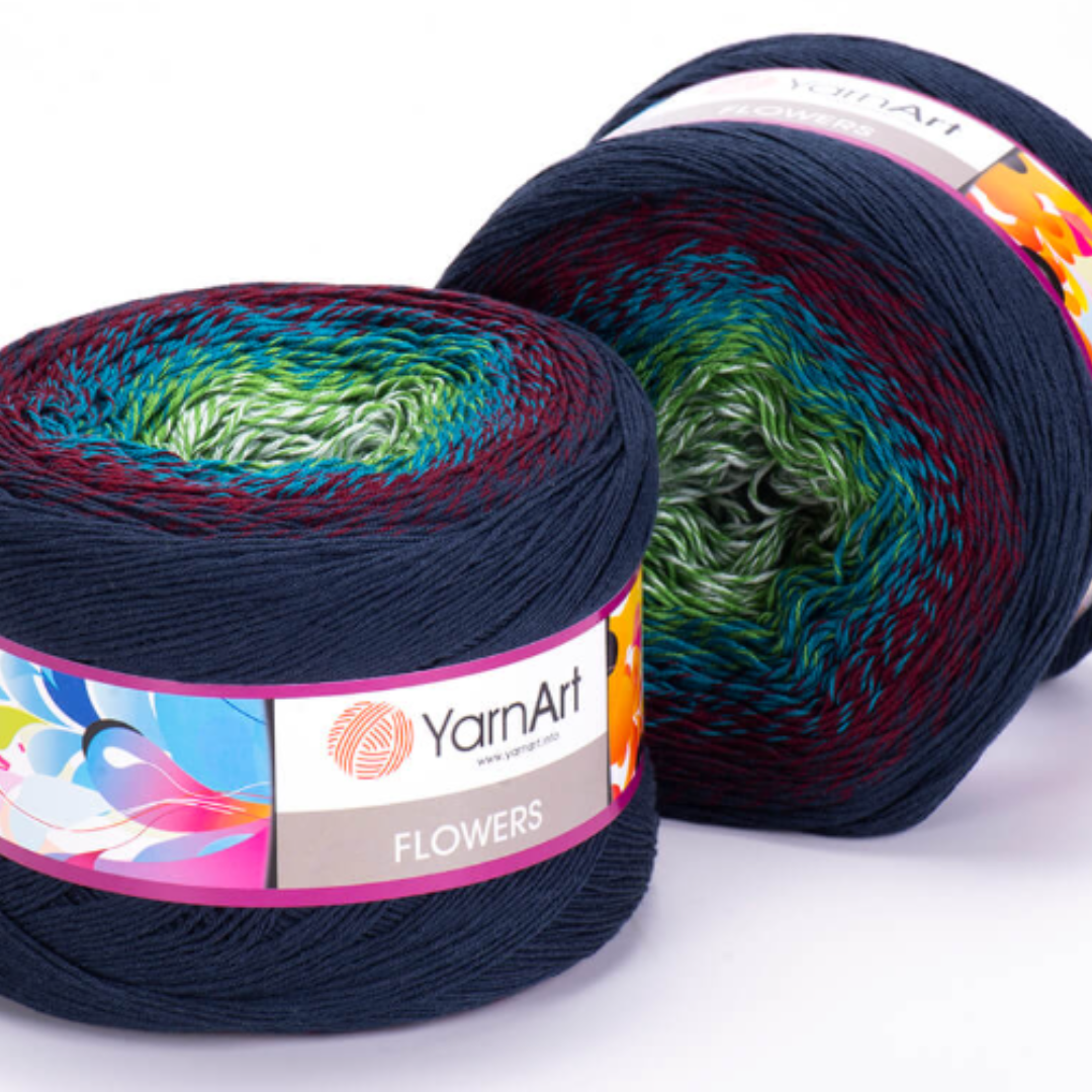 YARN ART FLOWERS