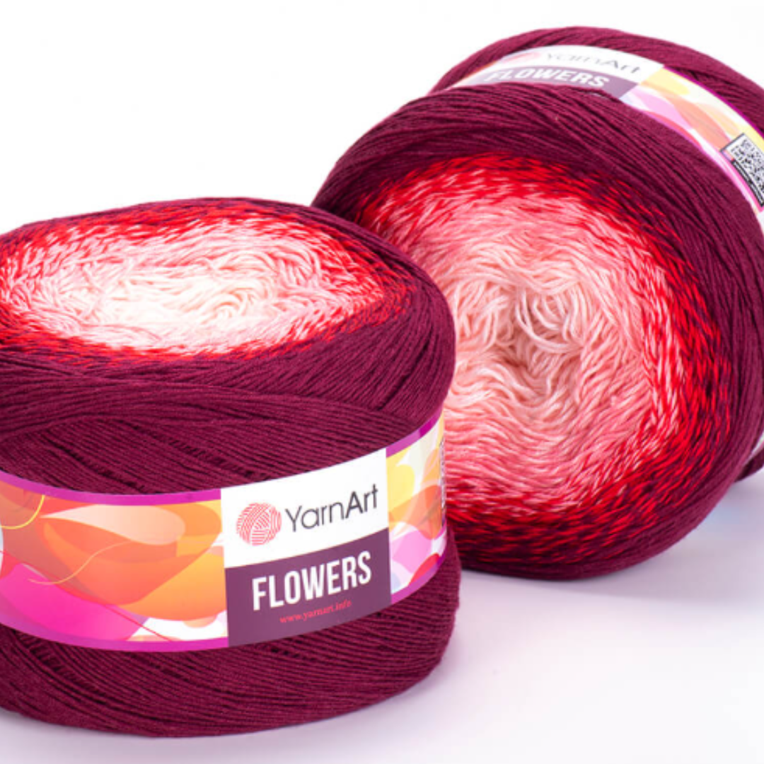 YARN ART FLOWERS