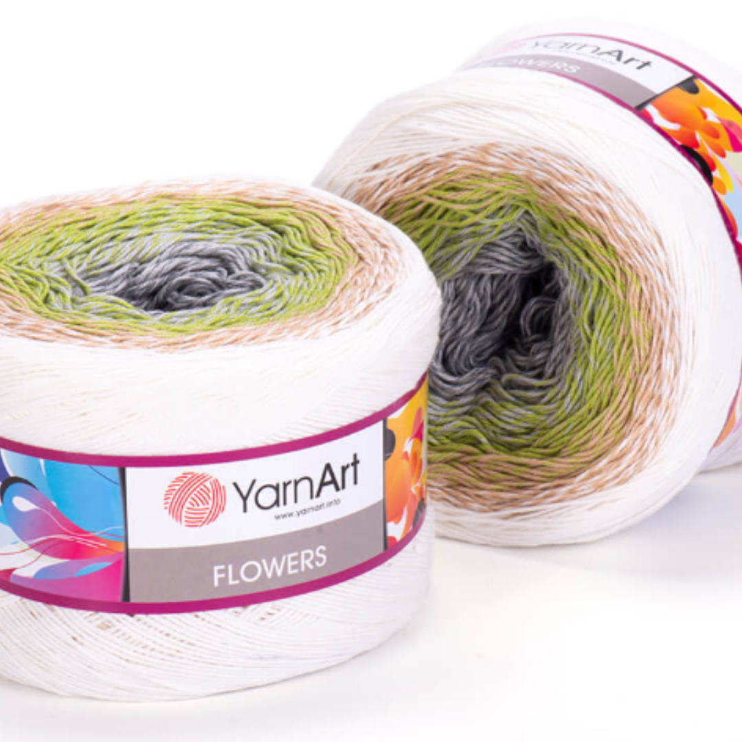 YARN ART FLOWERS