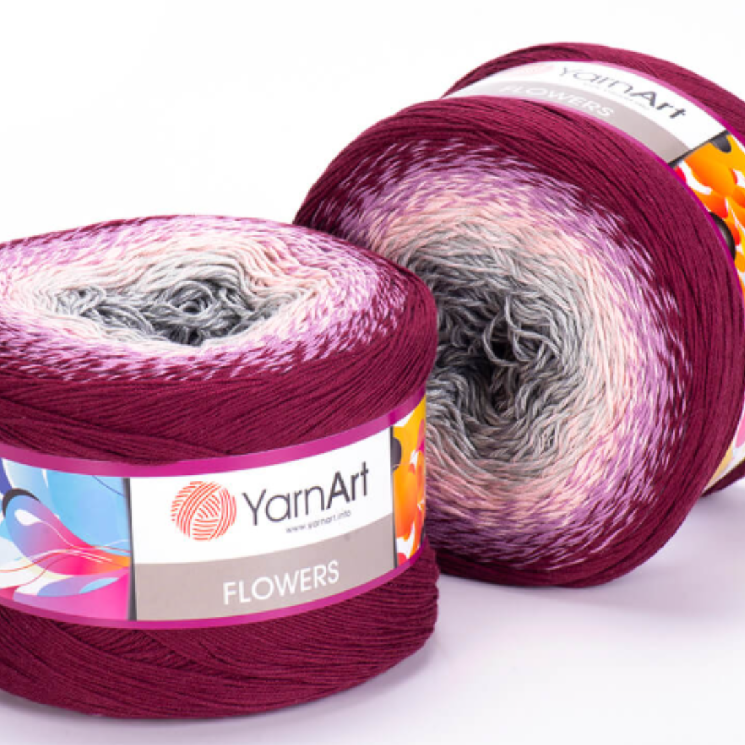 YARN ART FLOWERS